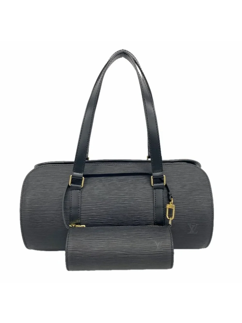 Louis Vuitton Epi Souflo Noir Handbag